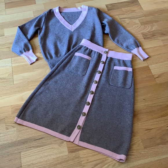 ❗️⬇️VTG 💕Knit 2pc suit set - Picture 11 of 14